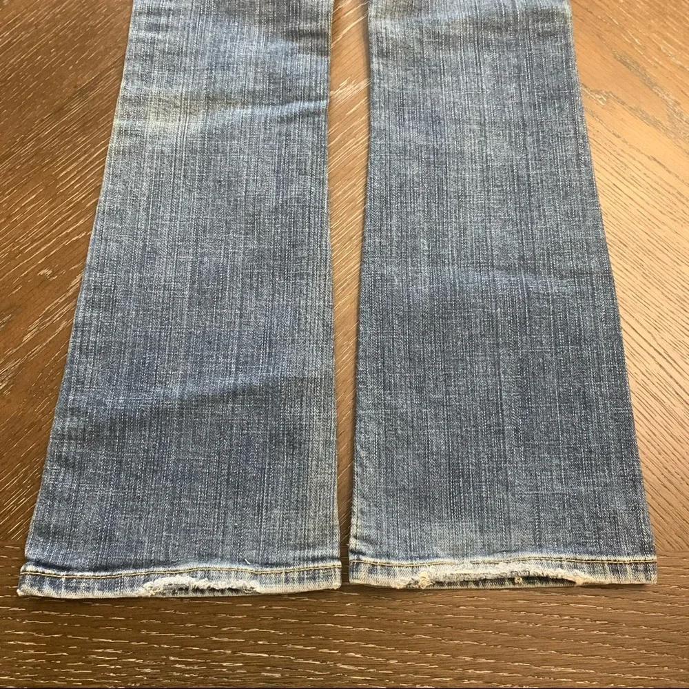 Old Navy denim faded hipster slim bootcut Jeans Size 10 slim